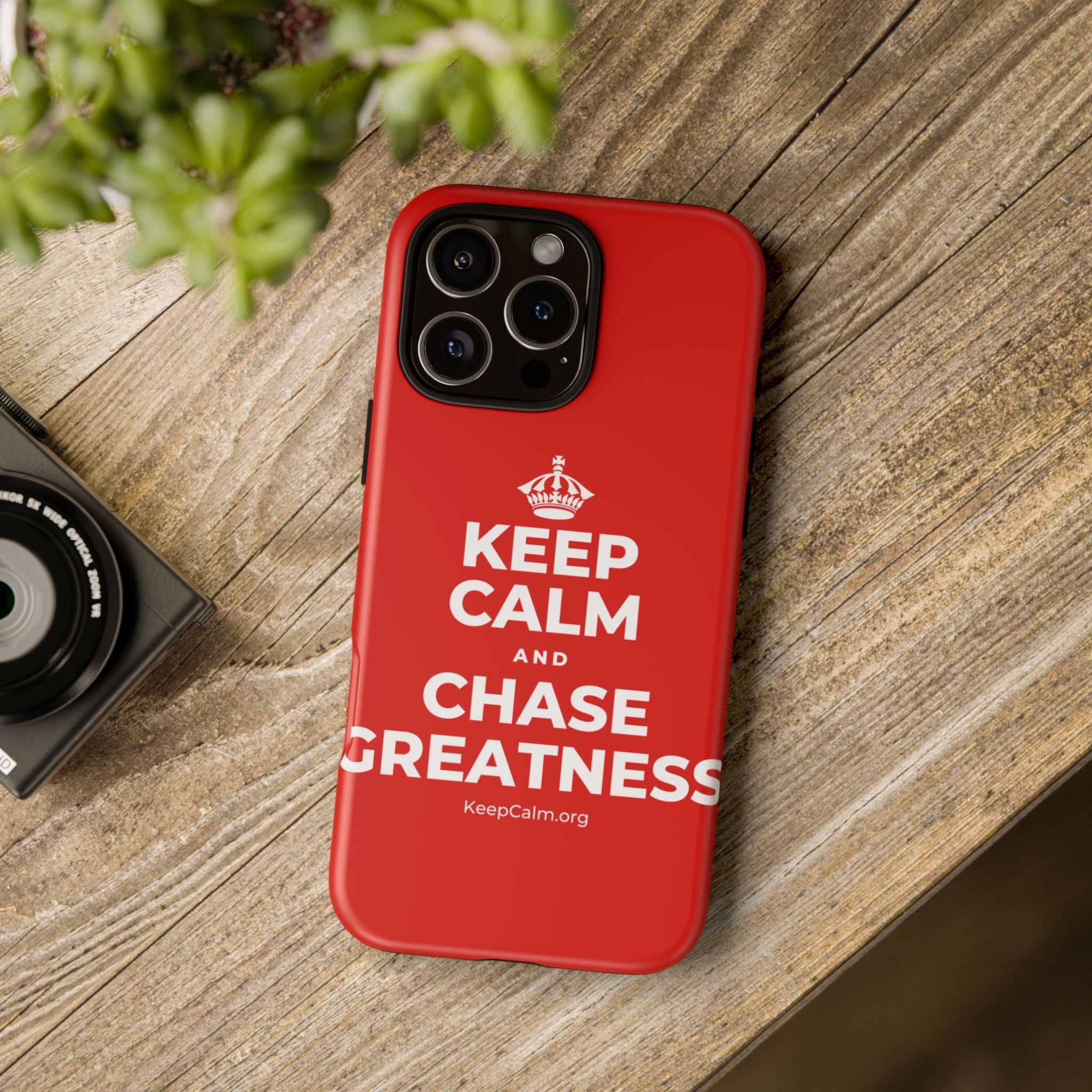 KEEP CALM AND CHASE GREATNESS Phone Case