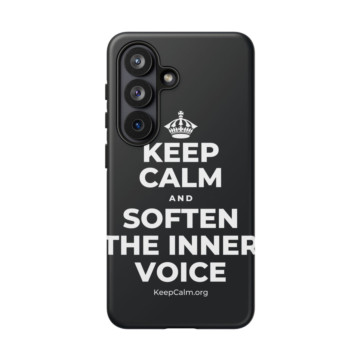 KEEP CALM AND SOFTEN THE INNER VOICE Phone Case (Dark)