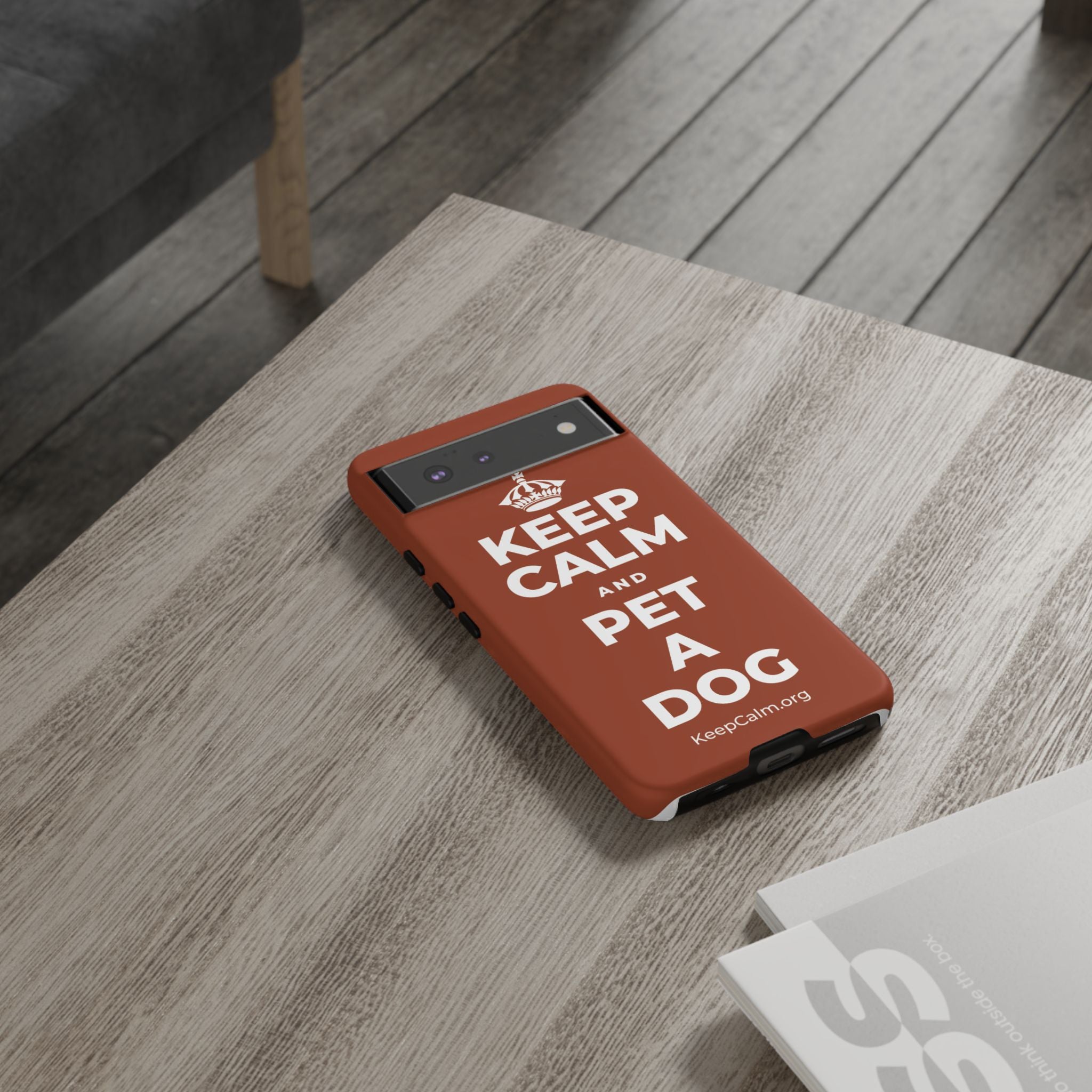 KEEP CALM AND PET A DOG Phone Case