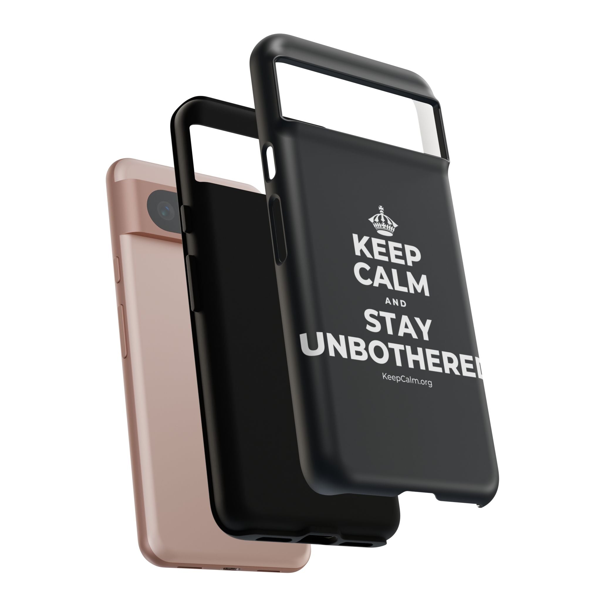 KEEP CALM AND STAY UNBOTHERED Phone Case (Dark)