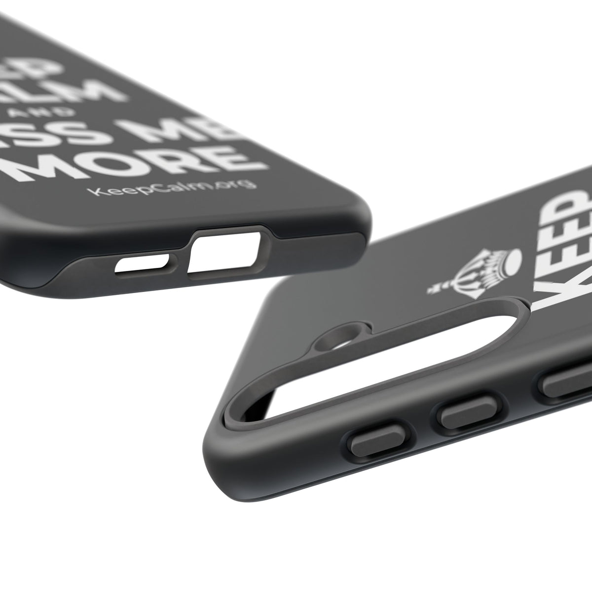 KEEP CALM AND MISS ME MORE Phone Case (Dark)