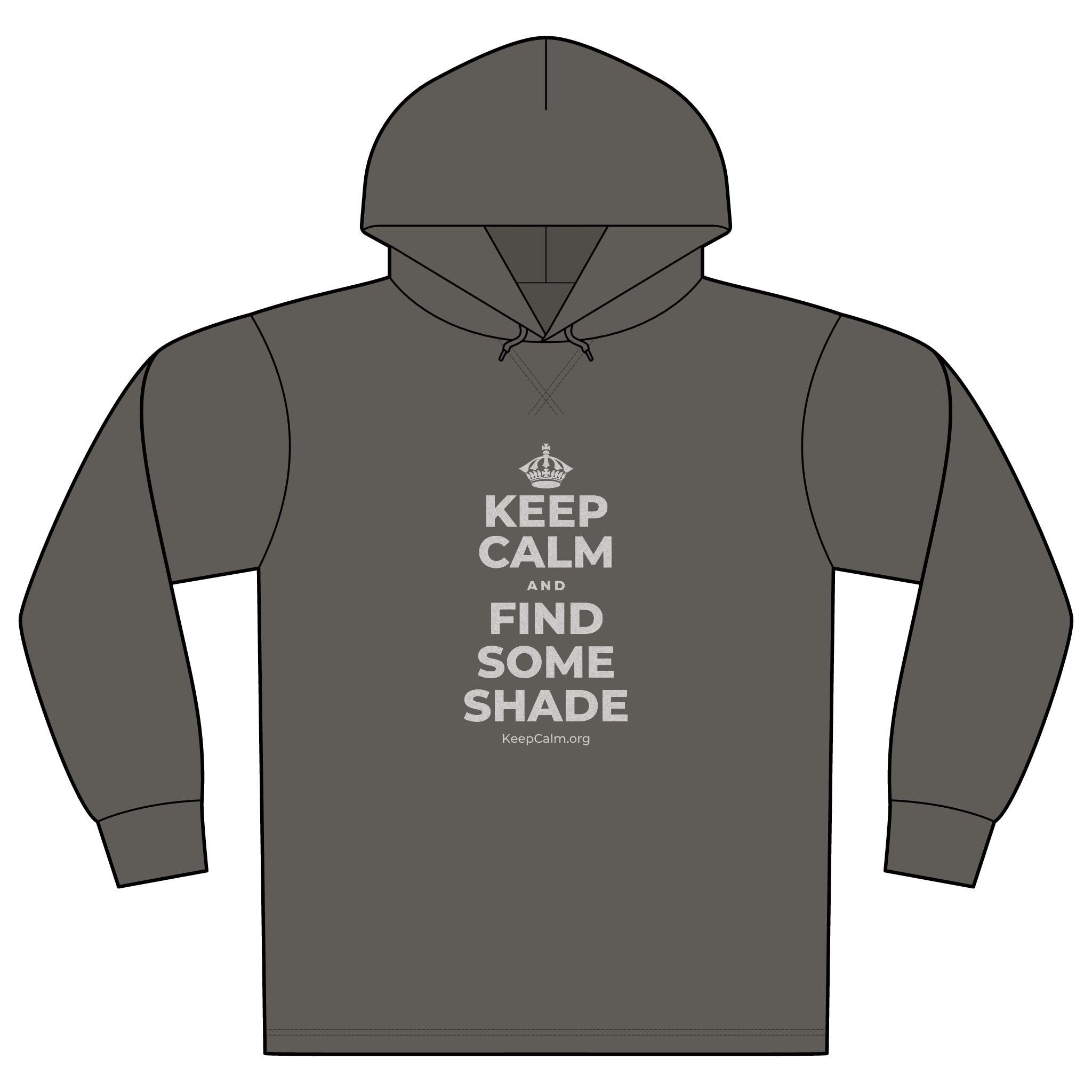 KEEP CALM AND FIND SOME SHADE Organic Hoodie Tee