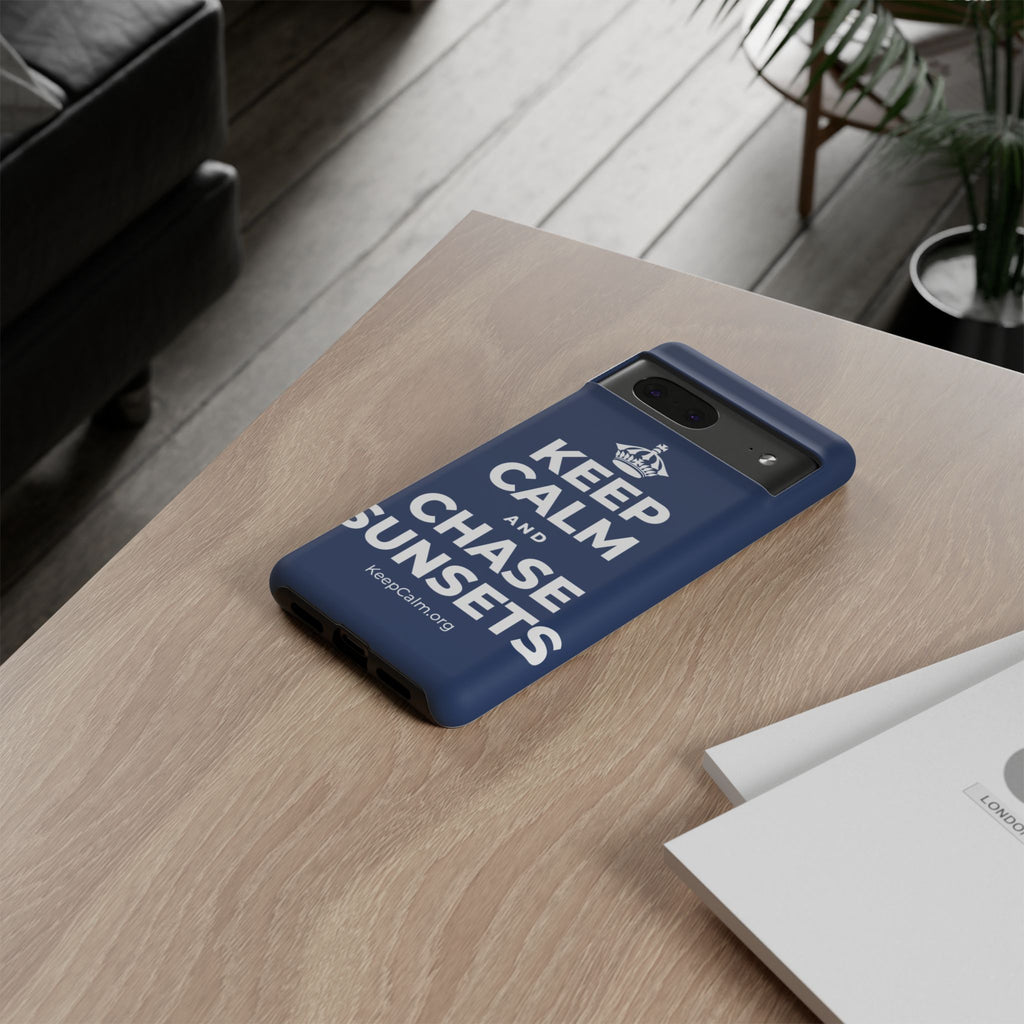 KEEP CALM AND CHASE SUNSETS Phone Case
