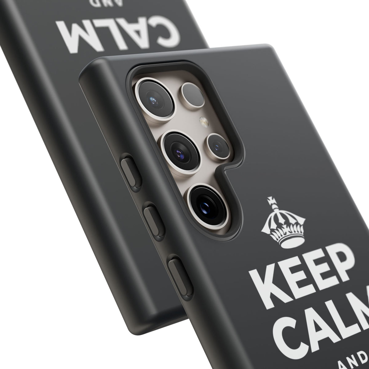 KEEP CALM AND BREATHE Phone Case (Dark)