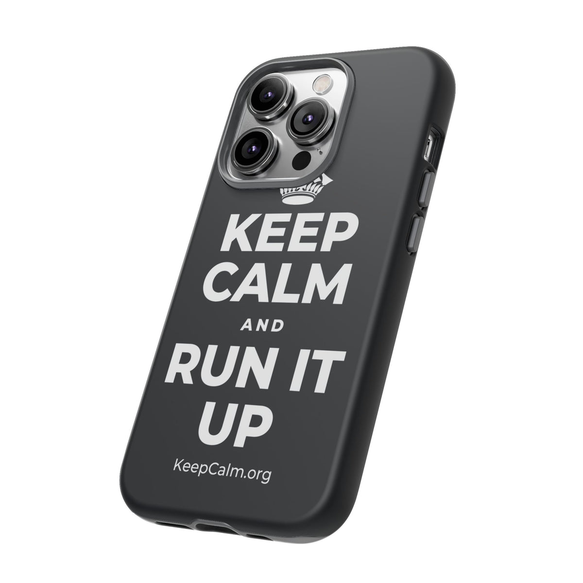 KEEP CALM AND RUN IT UP Phone Case (Dark)