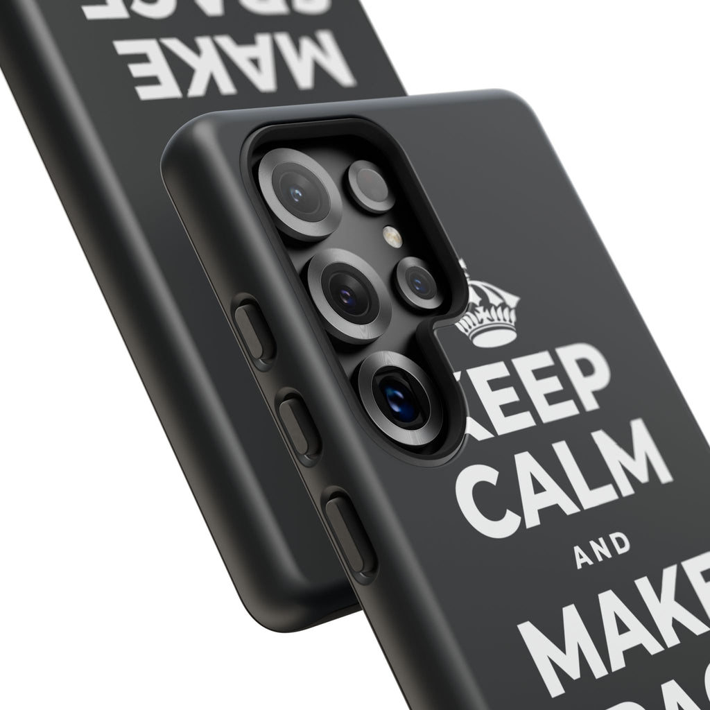 KEEP CALM AND MAKE SPACE TO BREATHE Phone Case (Dark)