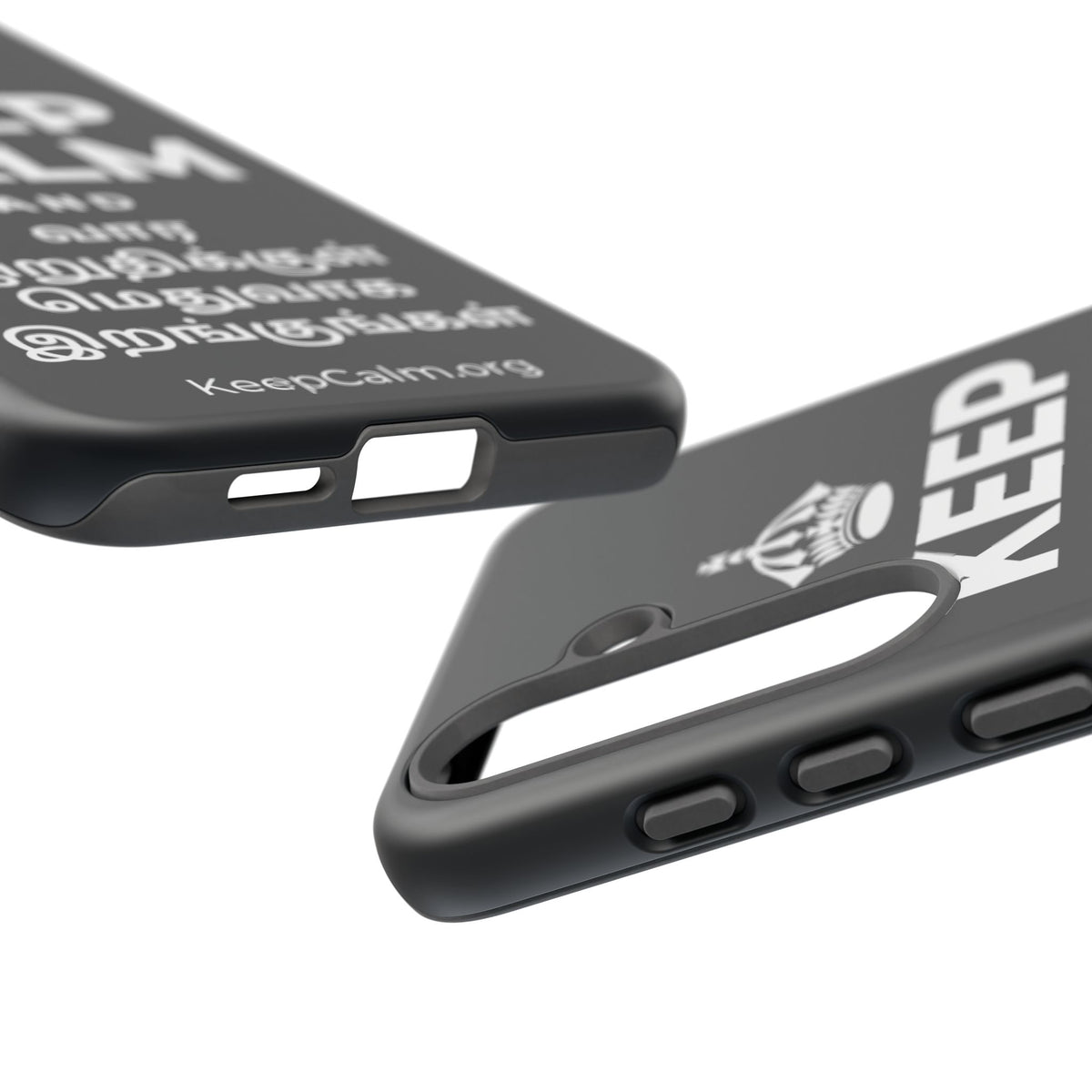 KEEP CALM AND வார இறுதிக்குள் மெதுவாக இறங்குங்கள் Phone Case (Dark)