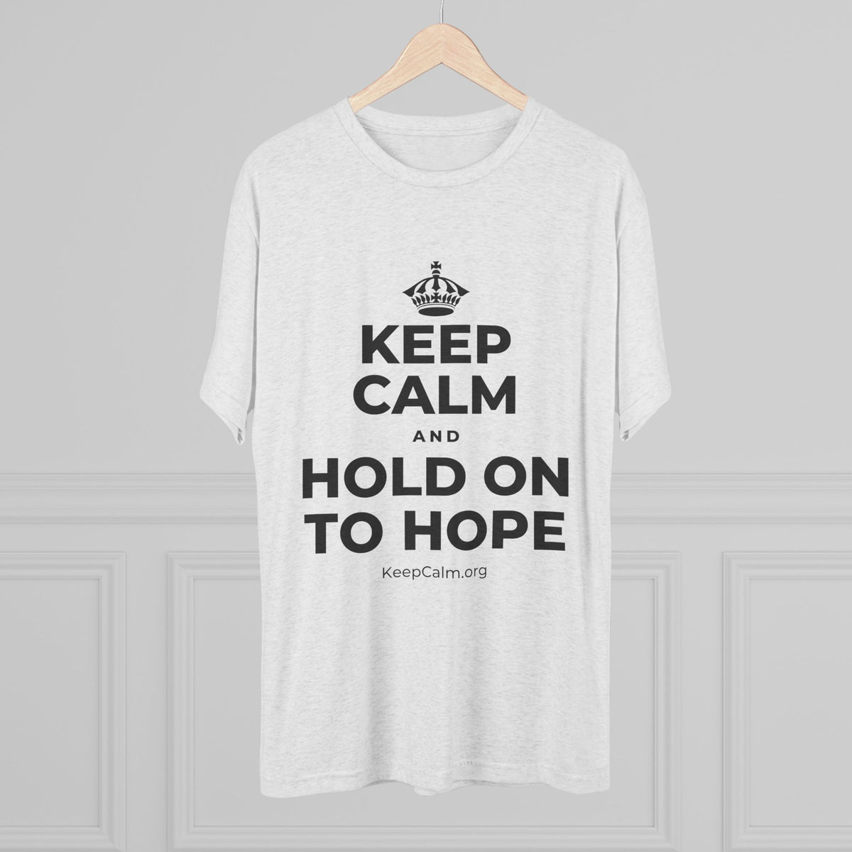KEEP CALM AND HOLD ON TO HOPE Tri-Blend Tee