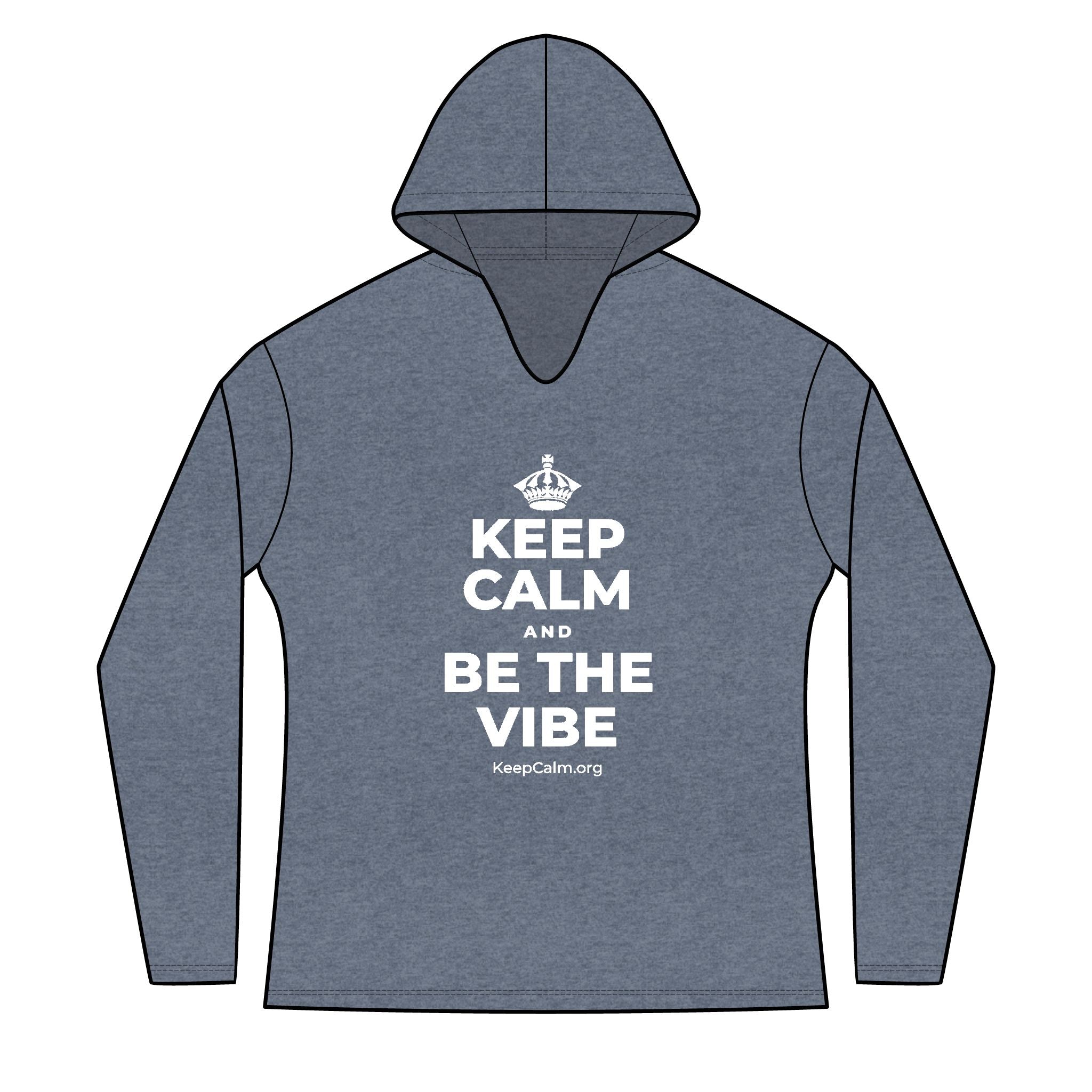 KEEP CALM AND BE THE VIBE Women's Long Sleeve Hoodie