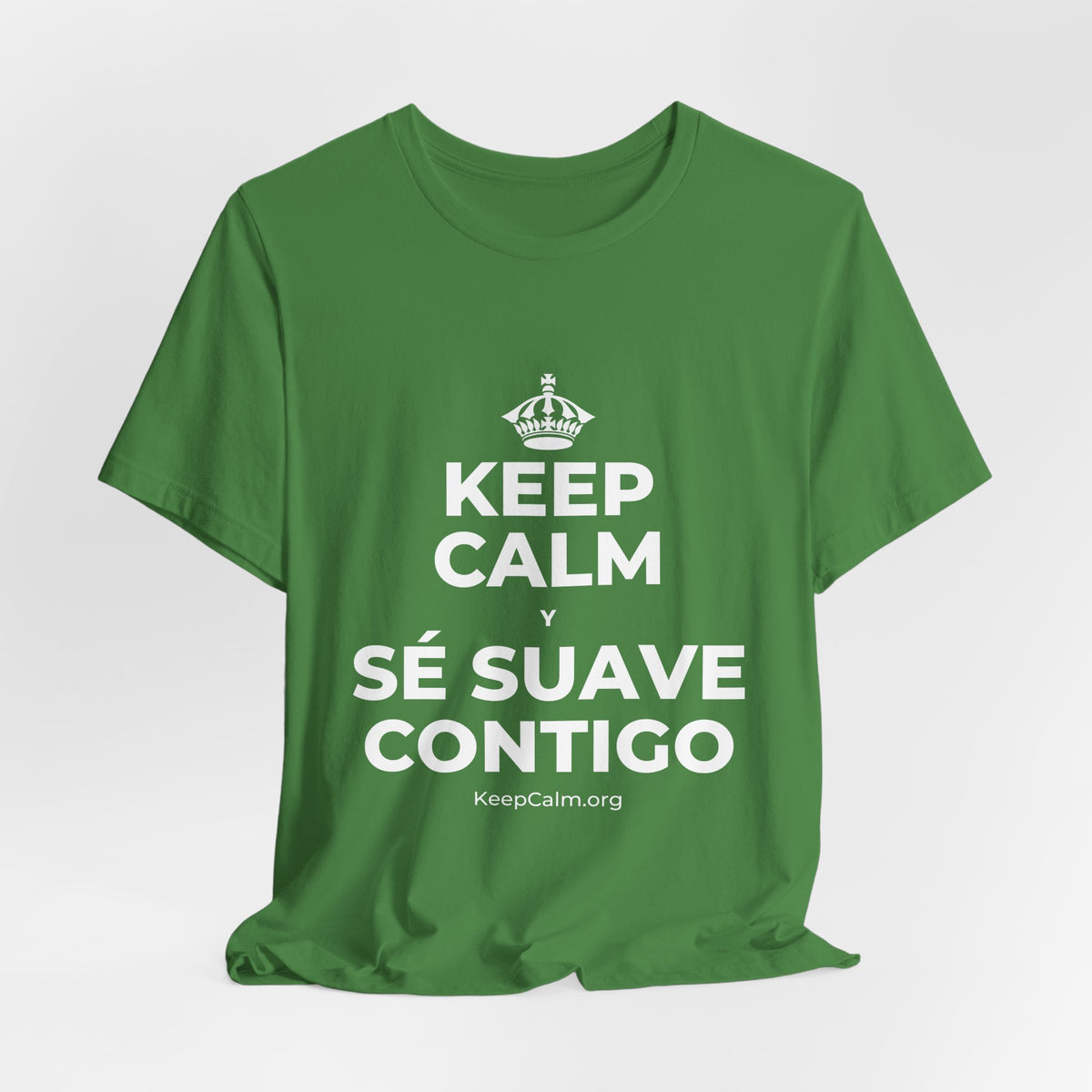 KEEP CALM Y SÉ SUAVE CONTIGO T-Shirt (Baby Blue–Silver)