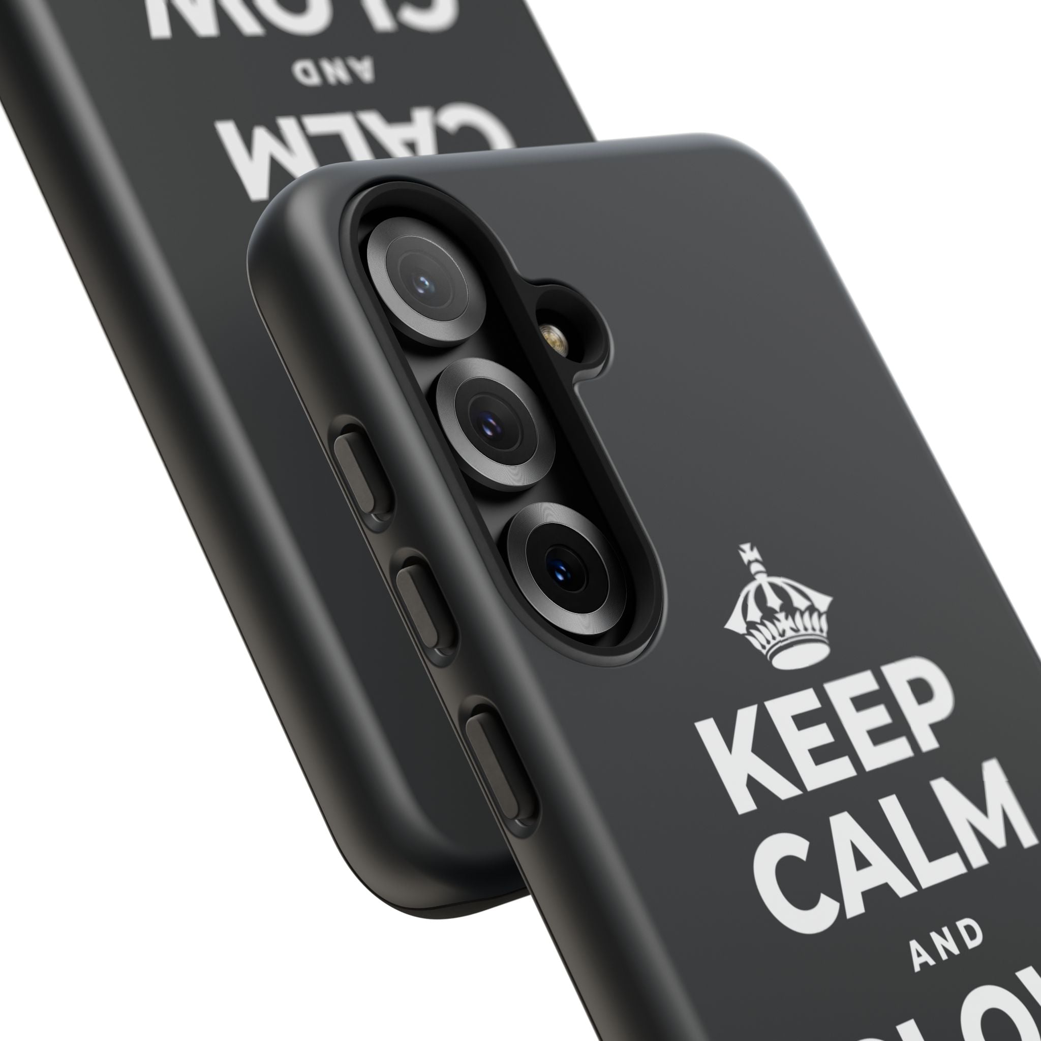 KEEP CALM AND GLOW TOGETHER Phone Case (Dark)