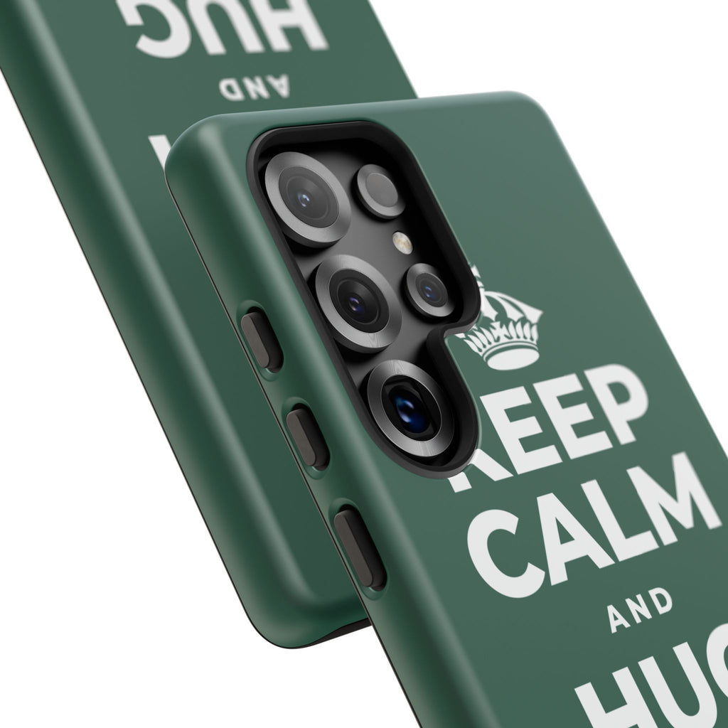 KEEP CALM AND HUG YOUR DOG Phone Case