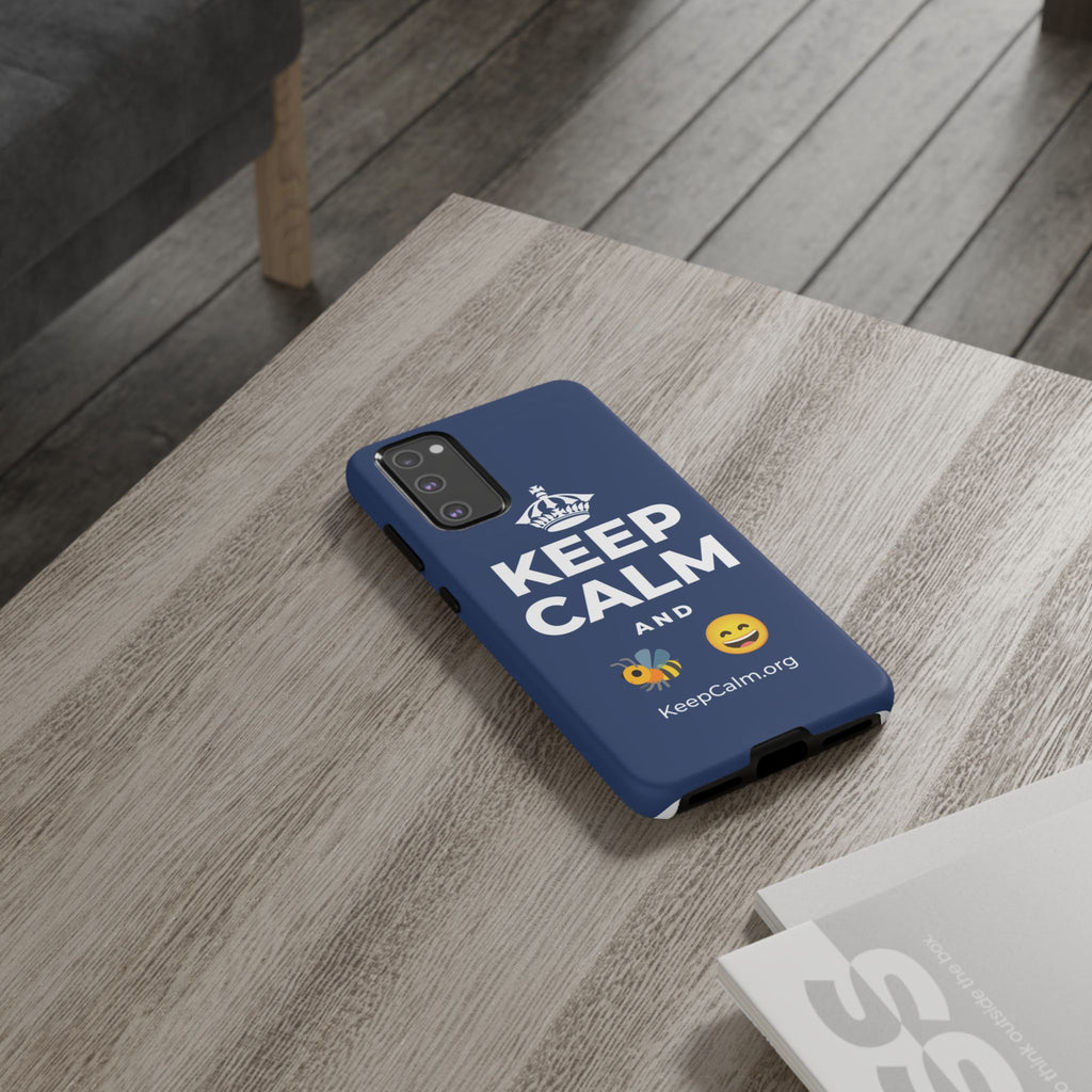 KEEP CALM AND 🐝 😄 Phone Case