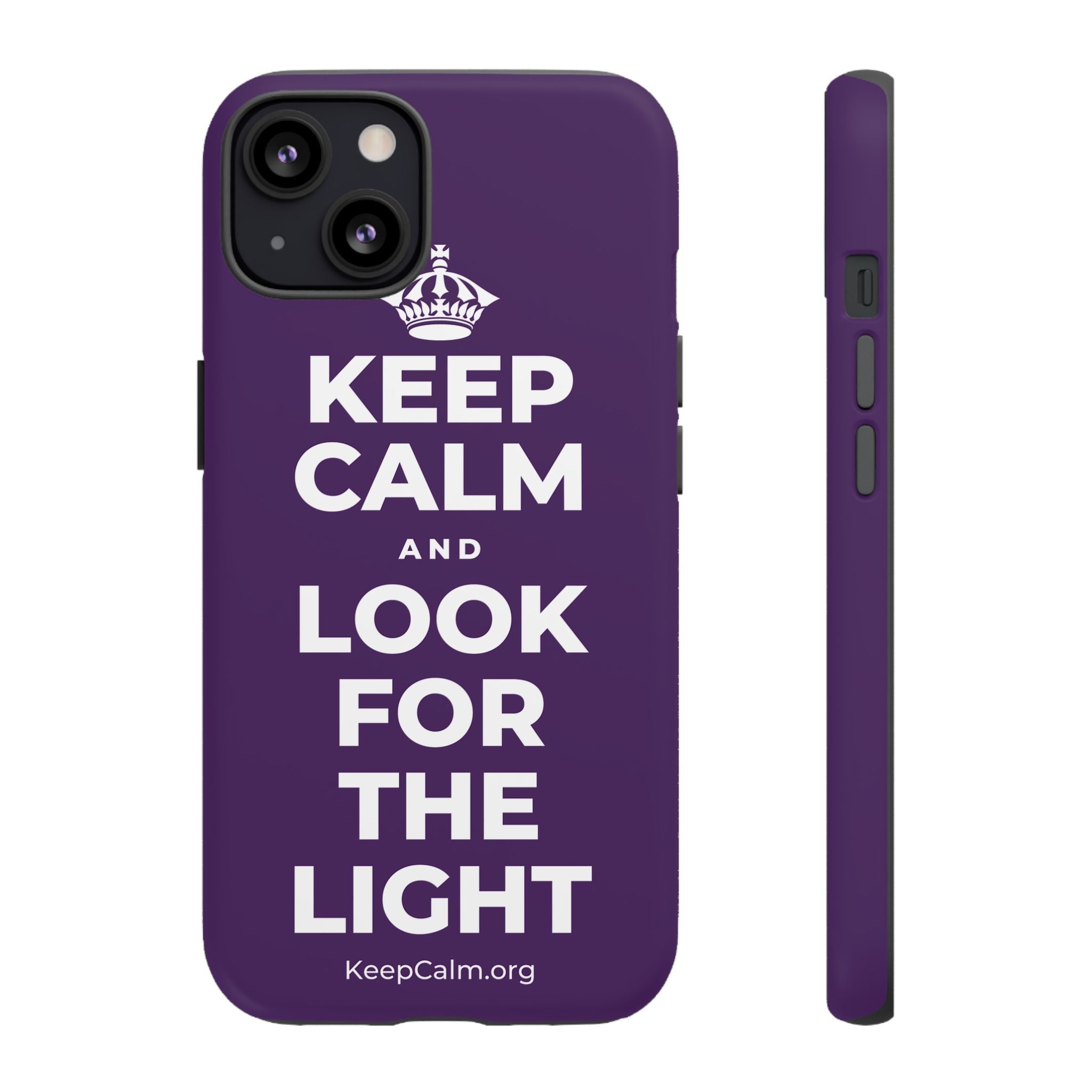 KEEP CALM AND LOOK FOR THE LIGHT Phone Case