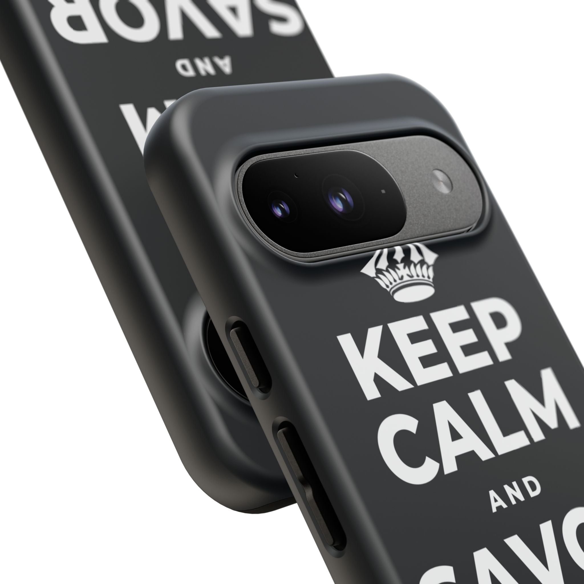 KEEP CALM AND SAVOR THIS MOMENT Phone Case (Dark)