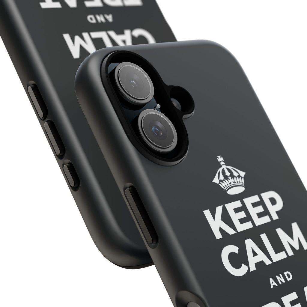 KEEP CALM AND TREAT YOURSELF Phone Case (Dark)