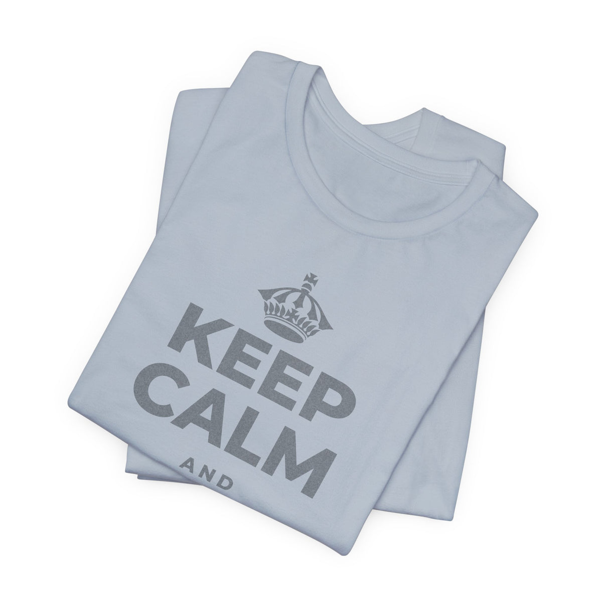 KEEP CALM AND انعم بالشمس T-Shirt (White–Asphalt)