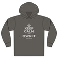 KEEP CALM AND OWN IT Organic Hoodie Tee