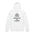 KEEP CALM Y ESCUCHA LA LLUVIA Hooded Long Sleeve Tee