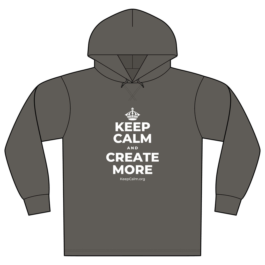KEEP CALM AND CREATE MORE Organic Hoodie Tee