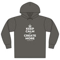 KEEP CALM AND CREATE MORE Organic Hoodie Tee