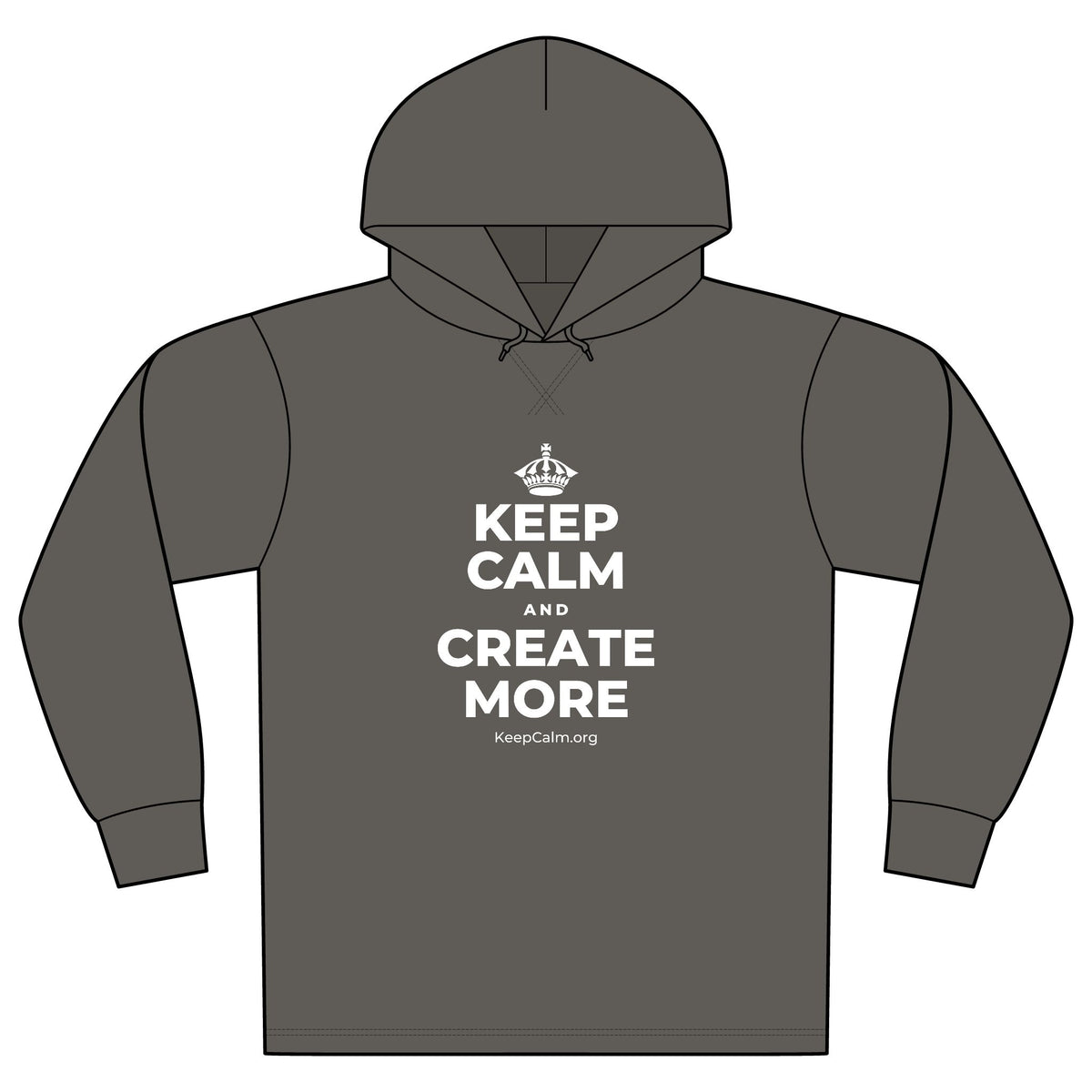 KEEP CALM AND CREATE MORE Organic Hoodie Tee
