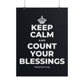 KEEP CALM AND COUNT YOUR BLESSINGS Poster (Dark)