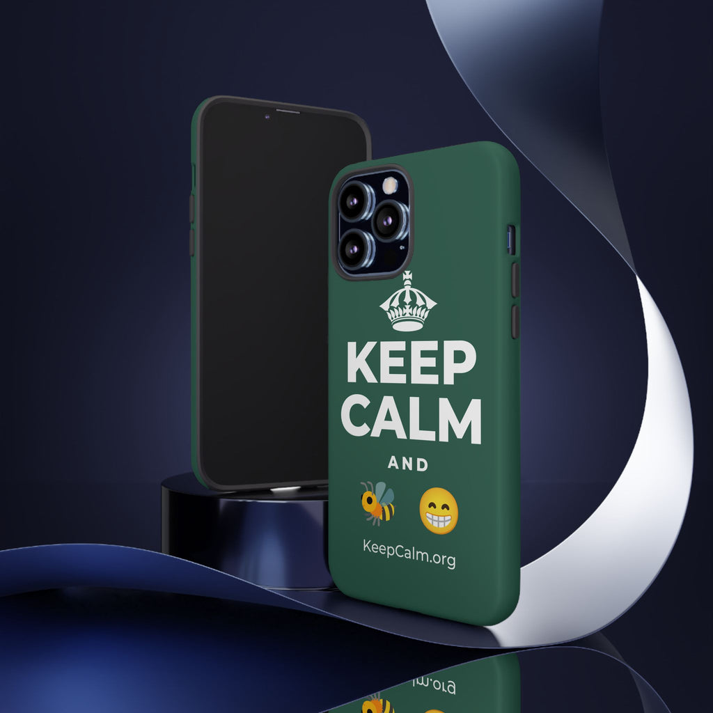 KEEP CALM AND BEE HAPPY Phone Case