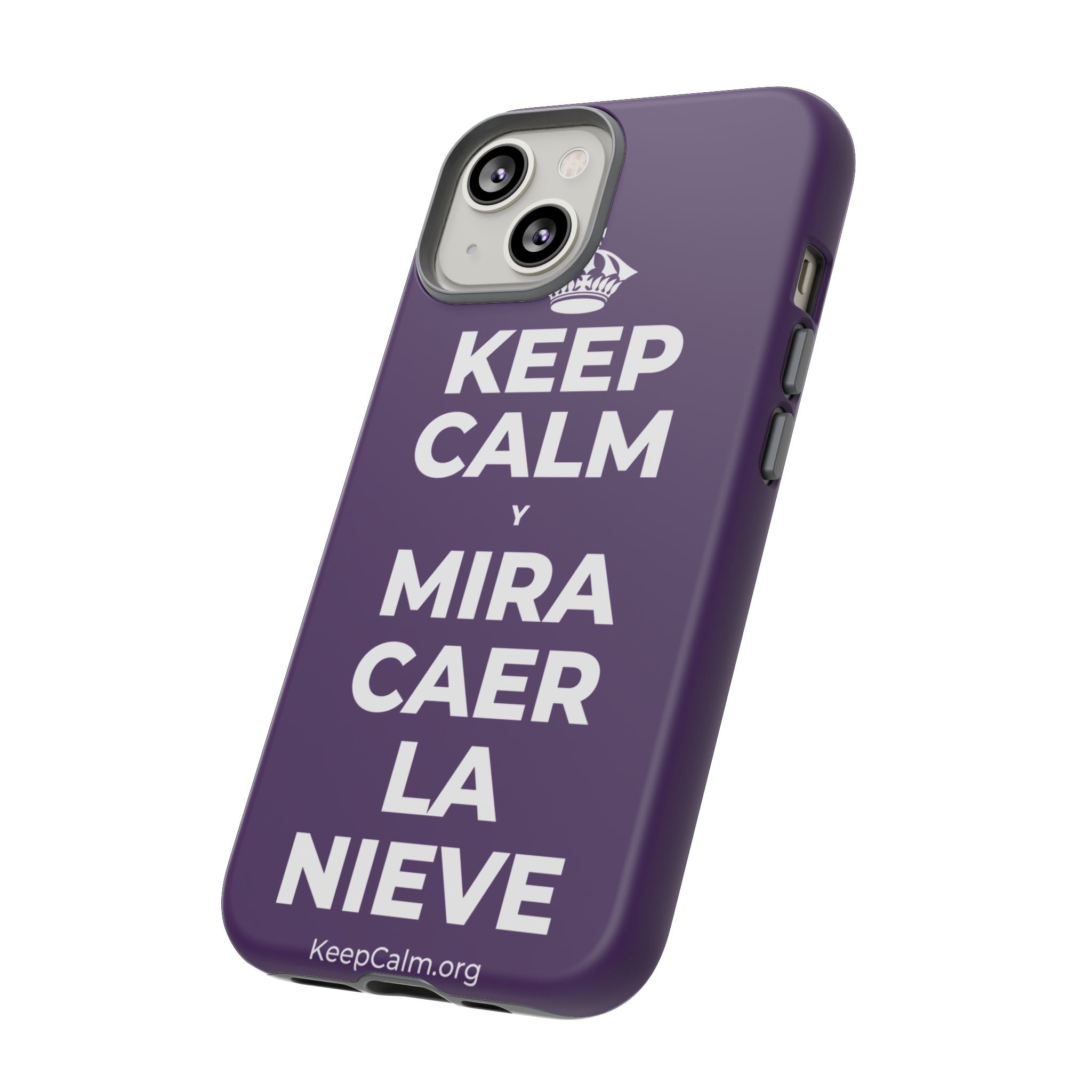 KEEP CALM Y MIRA CAER LA NIEVE Phone Case