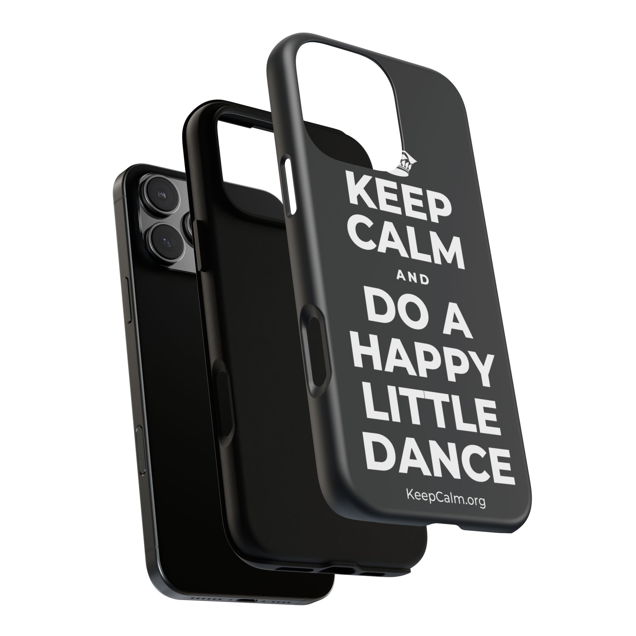 KEEP CALM AND DO A HAPPY LITTLE DANCE Phone Case (Dark)