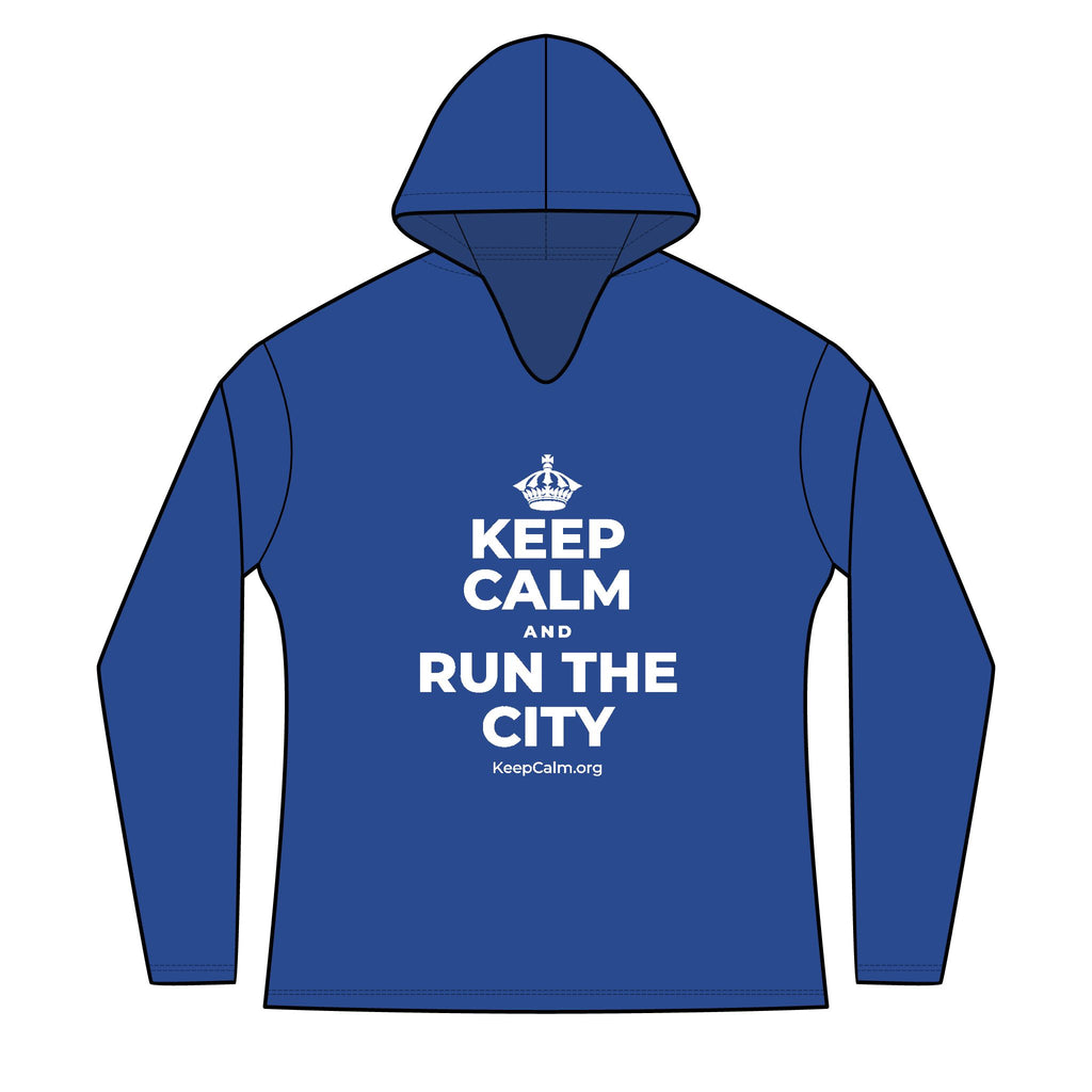 KEEP CALM AND RUN THE CITY Women's Long Sleeve Hoodie