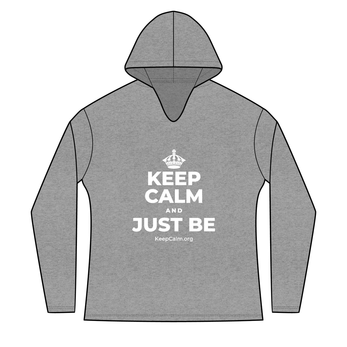 KEEP CALM AND JUST BE Women's Long Sleeve Hoodie