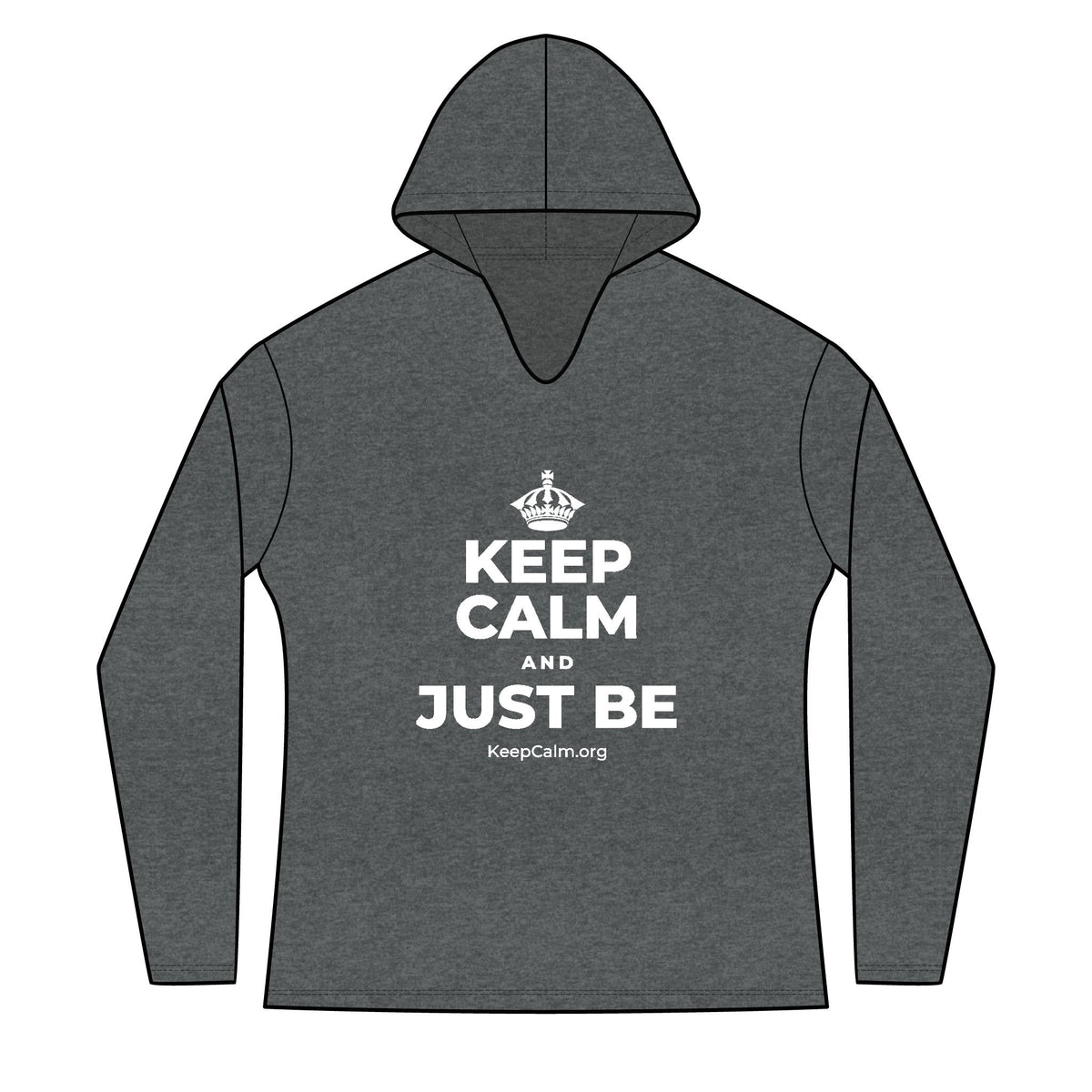 KEEP CALM AND JUST BE Women's Long Sleeve Hoodie