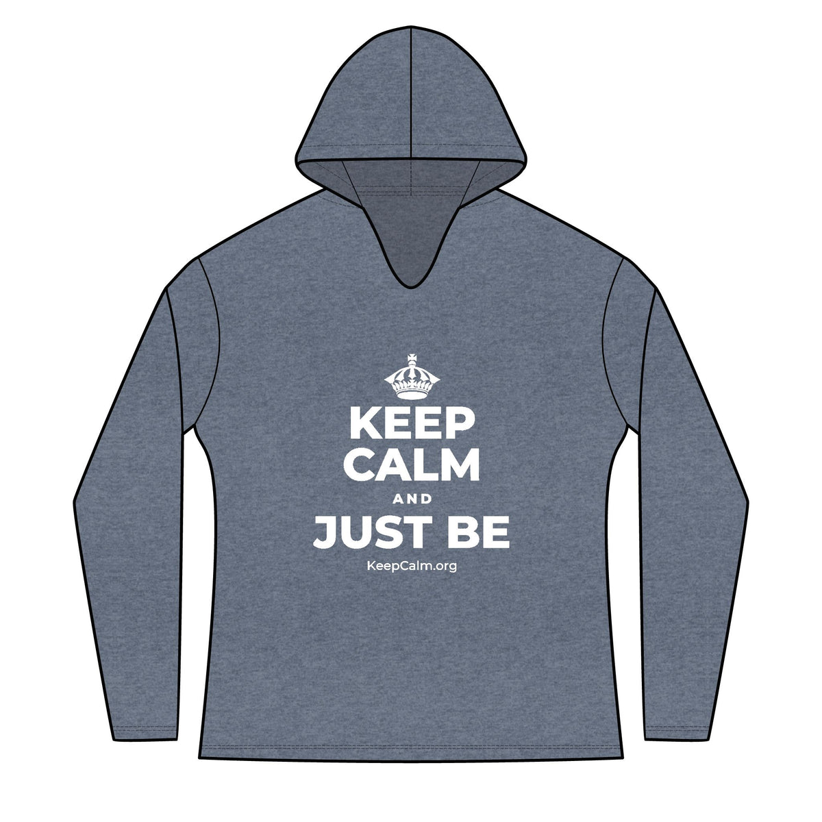 KEEP CALM AND JUST BE Women's Long Sleeve Hoodie