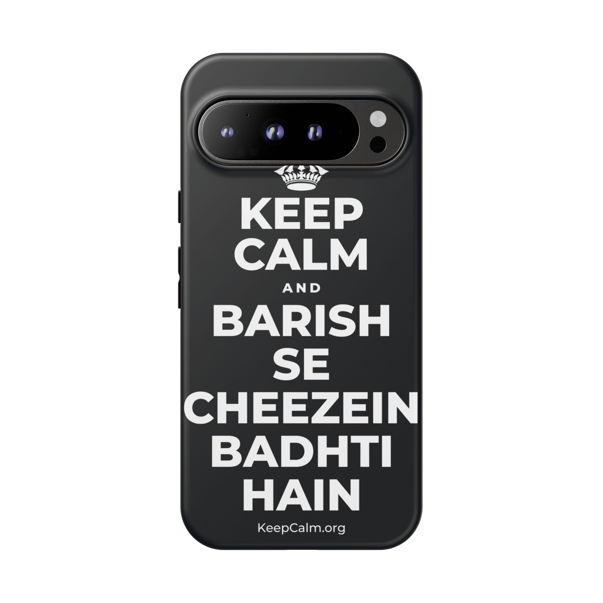 KEEP CALM AND BARISH SE CHEEZEIN BADHTI HAIN Phone Case (Dark)