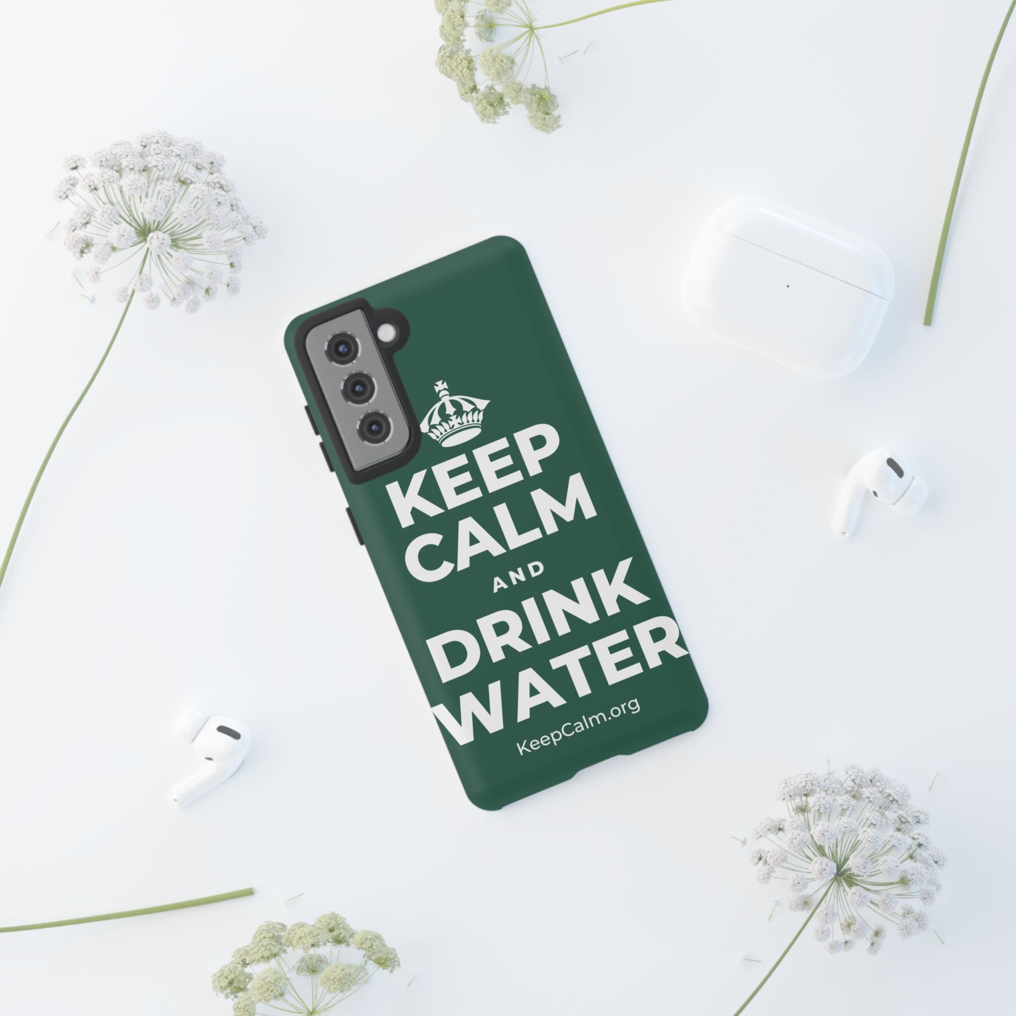 KEEP CALM AND DRINK WATER Phone Case