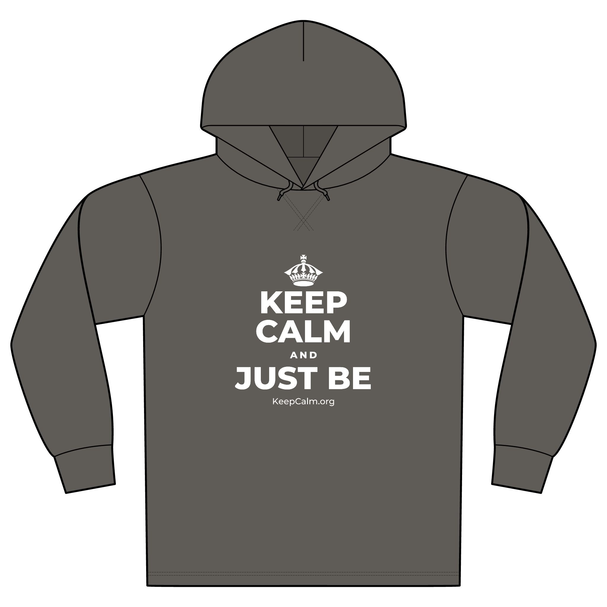 KEEP CALM AND JUST BE Organic Hoodie Tee