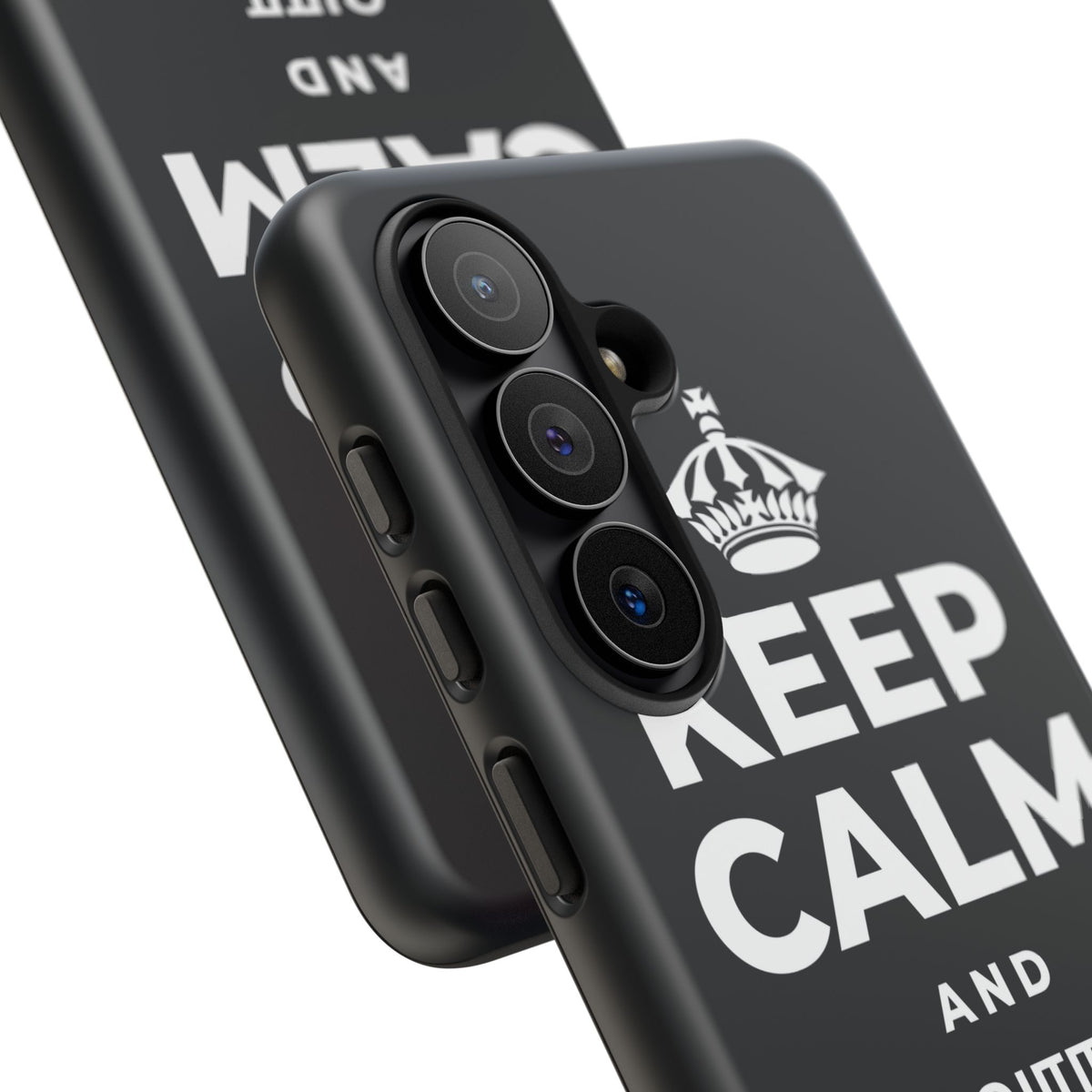 KEEP CALM AND வார இறுதிக்குள் மெதுவாக இறங்குங்கள் Phone Case (Dark)