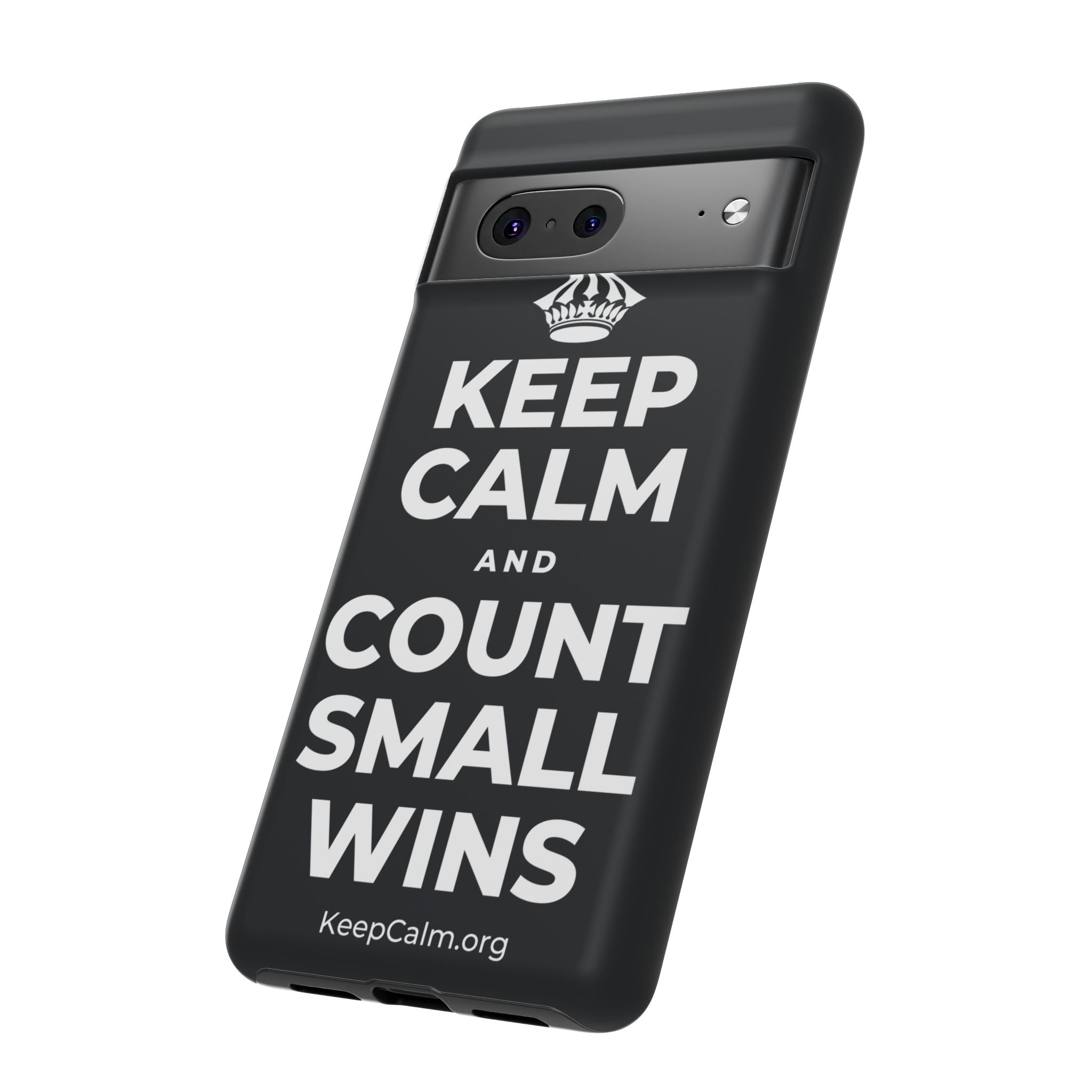 KEEP CALM AND COUNT SMALL WINS Phone Case (Dark)