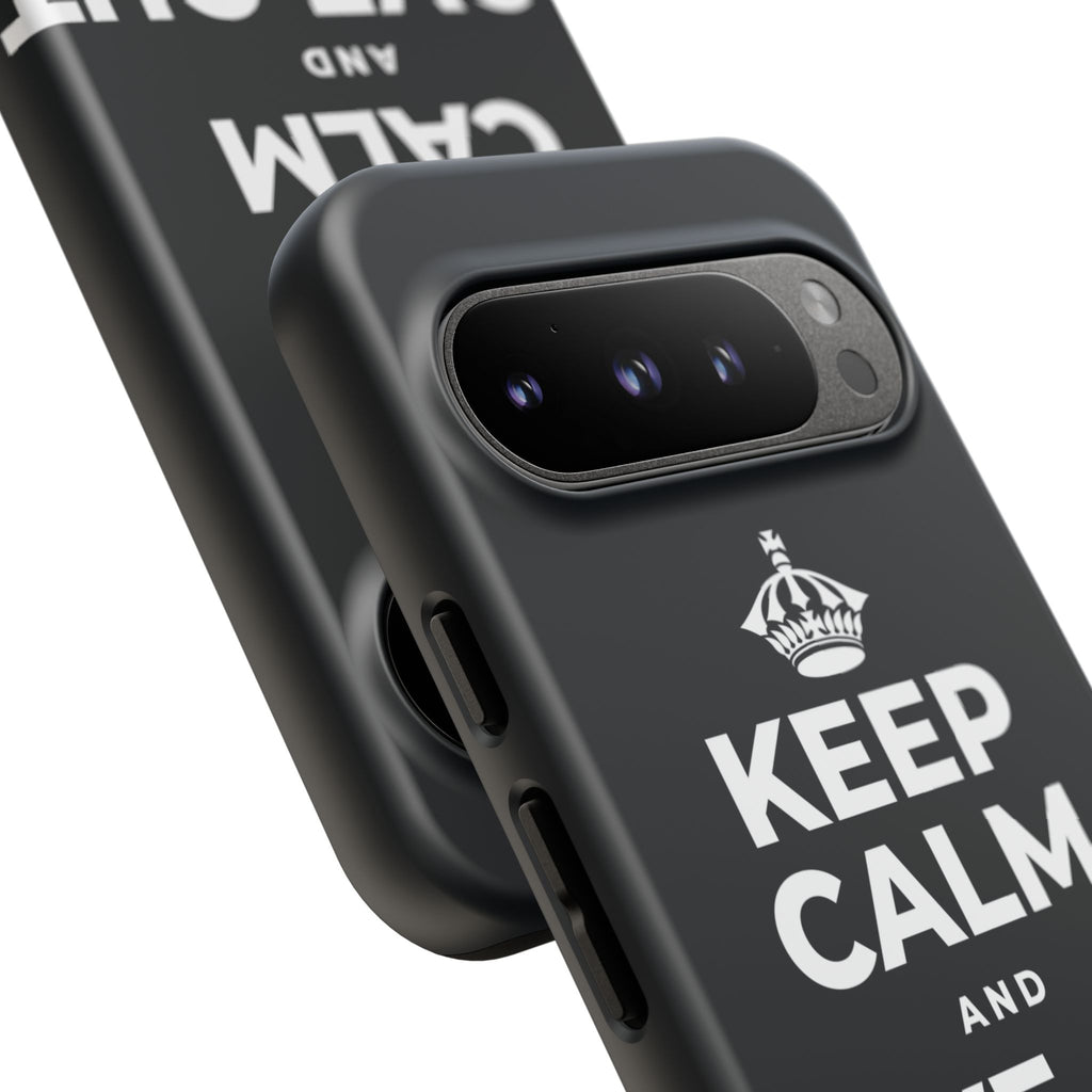 KEEP CALM AND LOVE OUT LOUD Phone Case (Dark)
