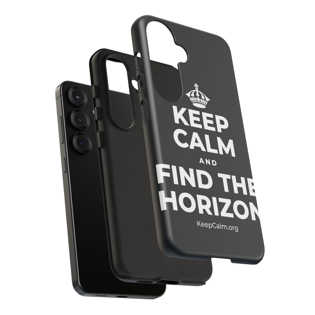 KEEP CALM AND FIND THE HORIZON Phone Case (Dark)