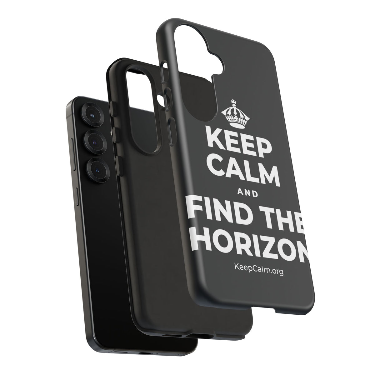 KEEP CALM AND FIND THE HORIZON Phone Case (Dark)