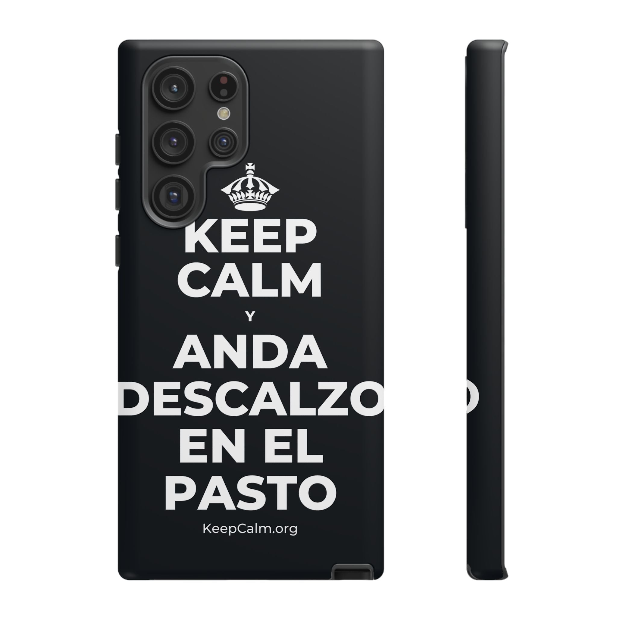 KEEP CALM Y ANDA DESCALZO EN EL PASTO Phone Case (Dark)