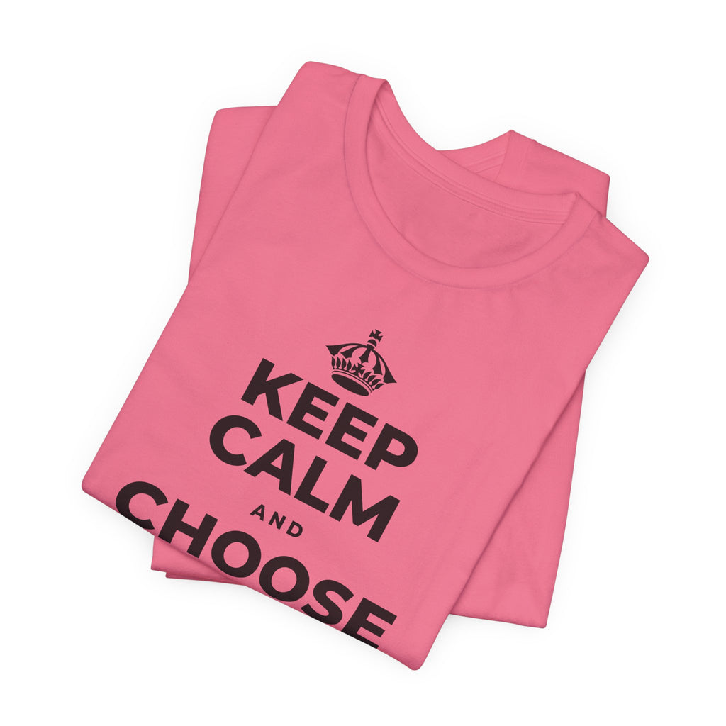 KEEP CALM AND CHOOSE PRESENCE OVER PRESENTS T-Shirt (Military Green–Autumn)