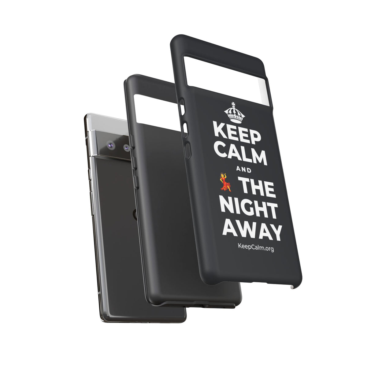 KEEP CALM AND 💃 THE NIGHT AWAY Phone Case (Dark)