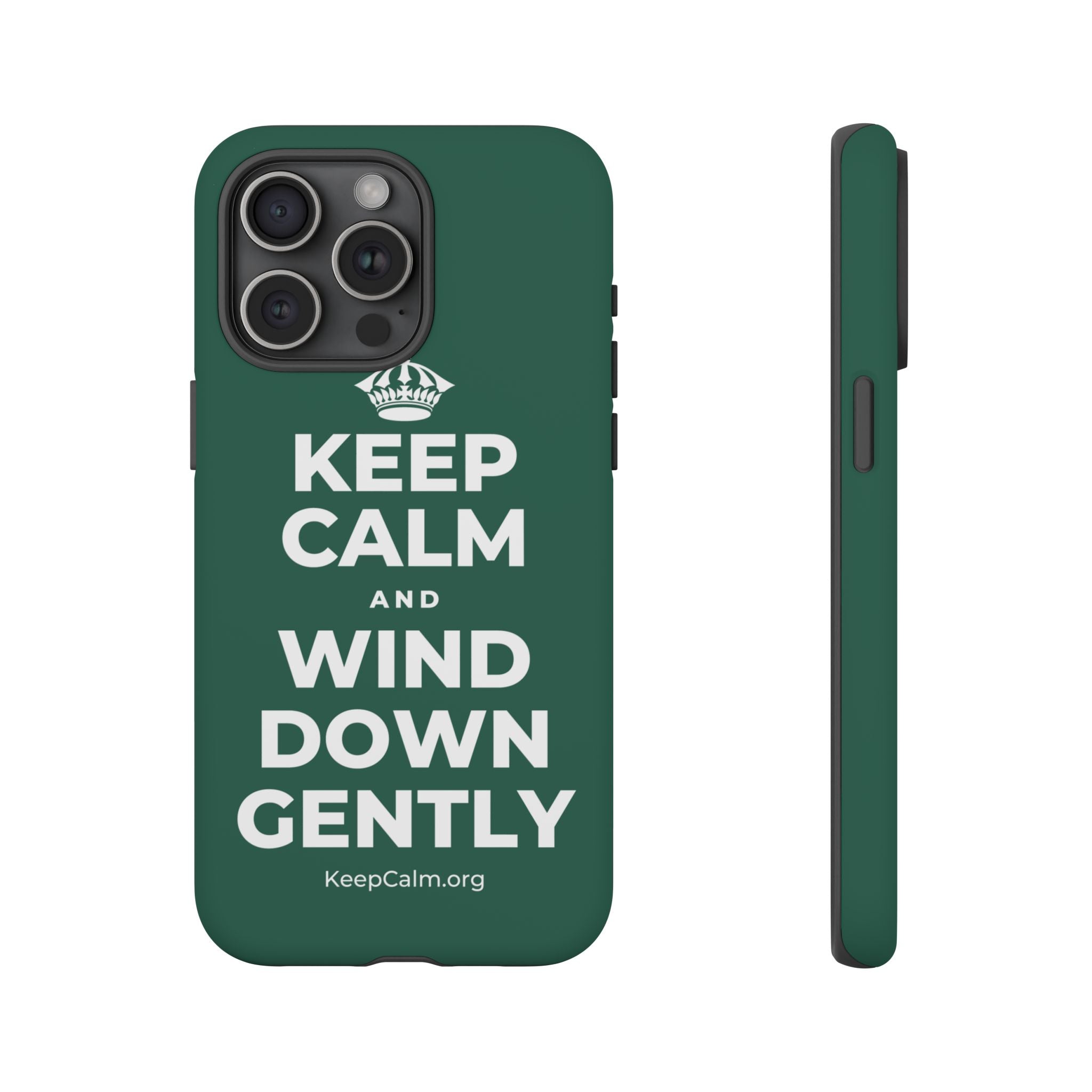 KEEP CALM AND WIND DOWN GENTLY Phone Case