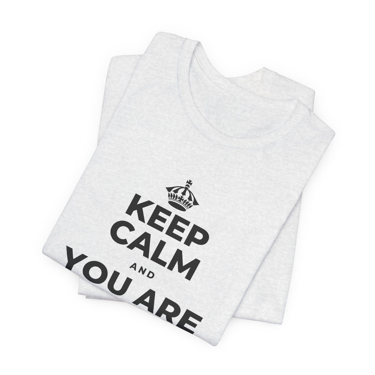 KEEP CALM AND YOU ARE DOING GREAT TODAY T-Shirt (Soft Cream–Heather Mauve)