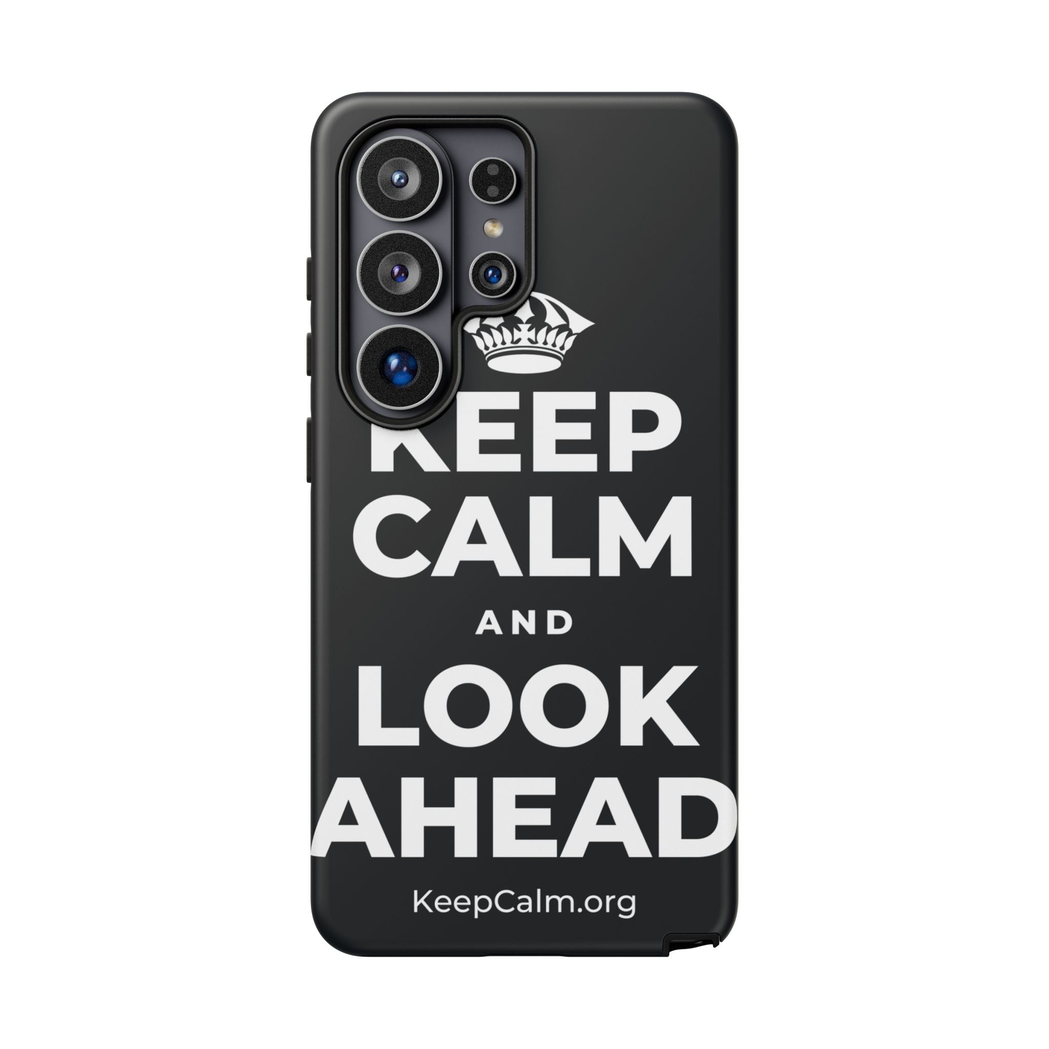 KEEP CALM AND LOOK AHEAD Phone Case (Dark)
