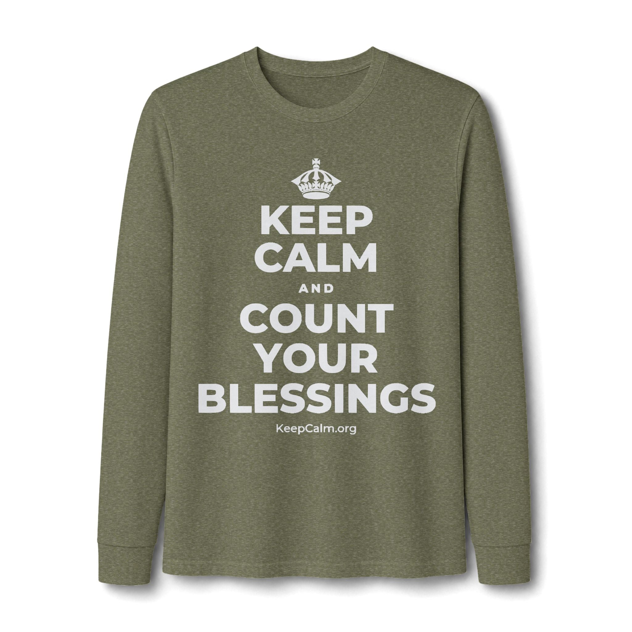 KEEP CALM AND COUNT YOUR BLESSINGS Long Sleeve Tee