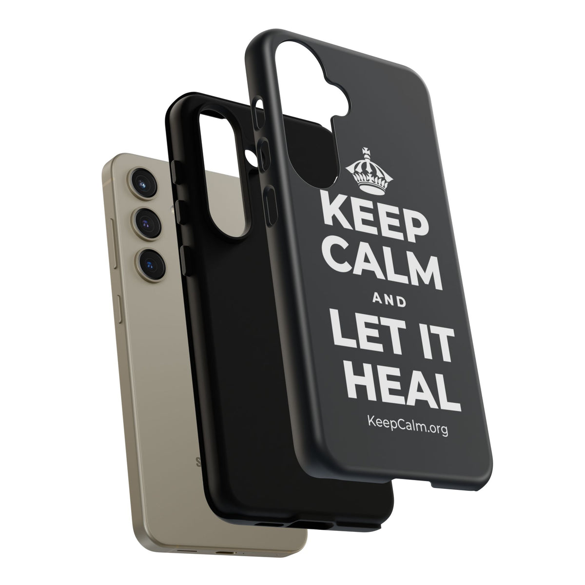 KEEP CALM AND LET IT HEAL Phone Case (Dark)